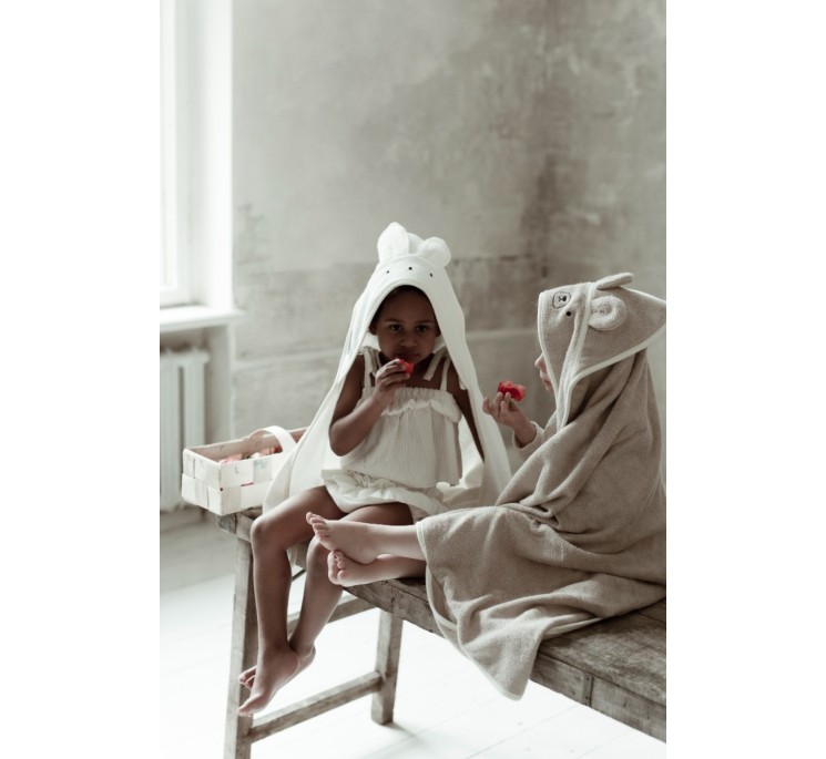 Bambusowy ręcznik beige - rabbit