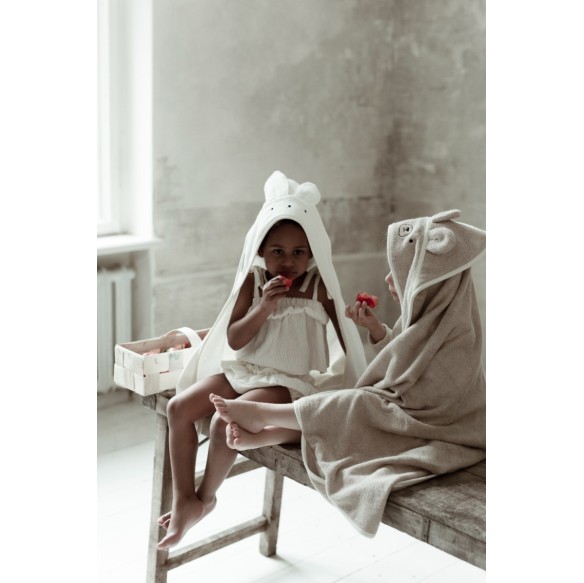Bambusowy ręcznik beige - rabbit