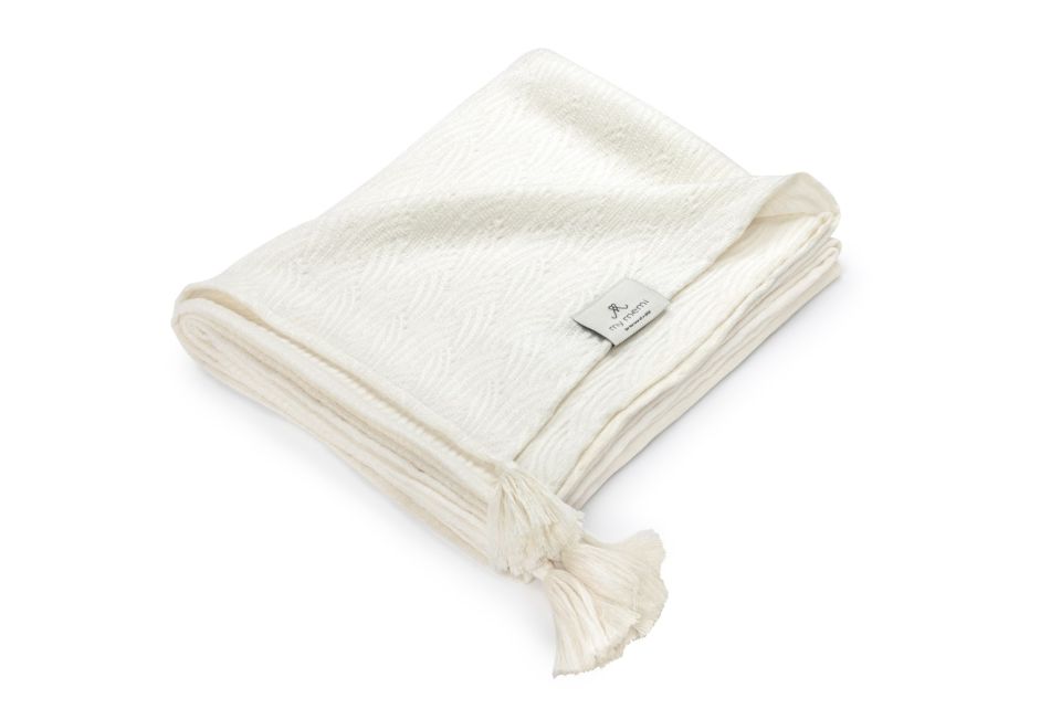 Bamboo swaddle blanket 100x120 - wave MY MEMI