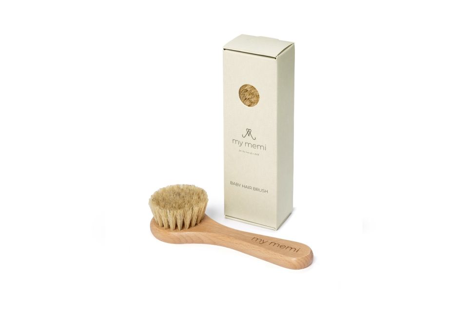 Brush against cradle cap natural bristle MY MEMI
