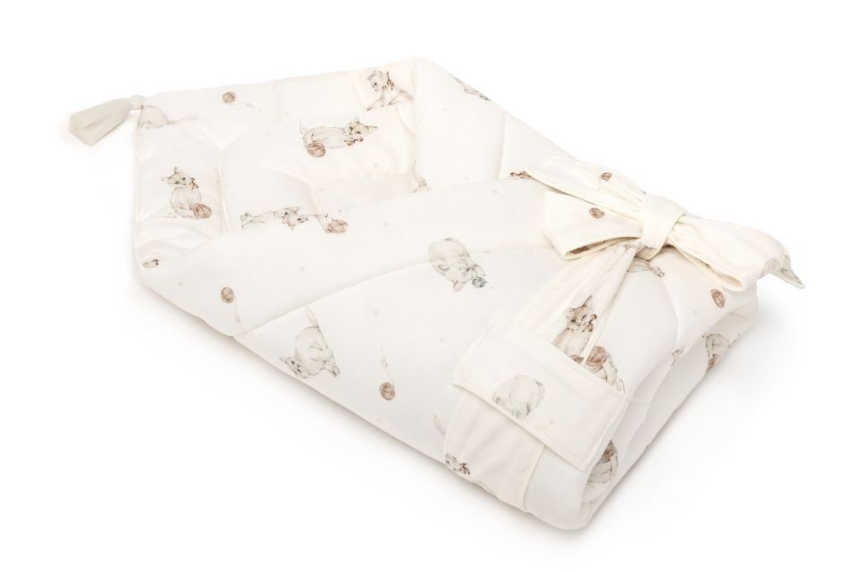 2in1 bamboo baby horn/bedding - kittens - MY MEMI