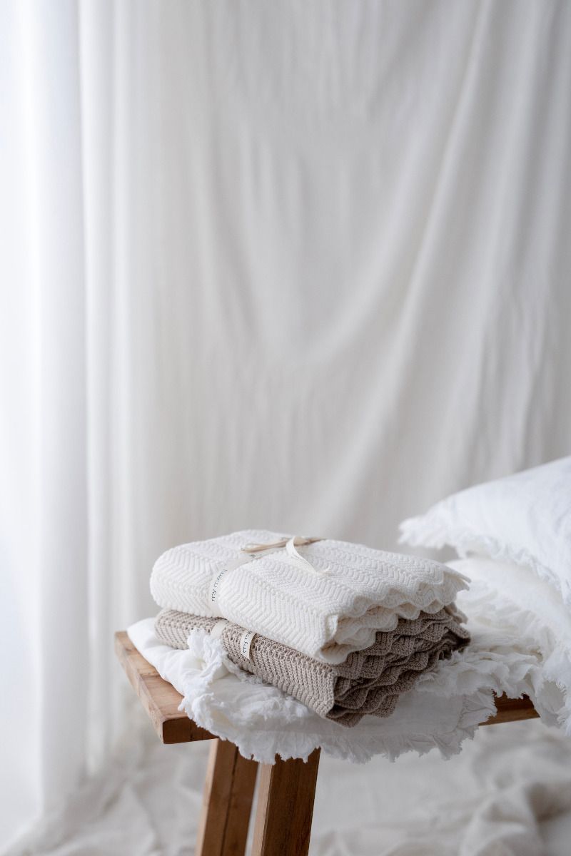 Bamboo Blanket 80x100 baby blue - feather - MY MEMI