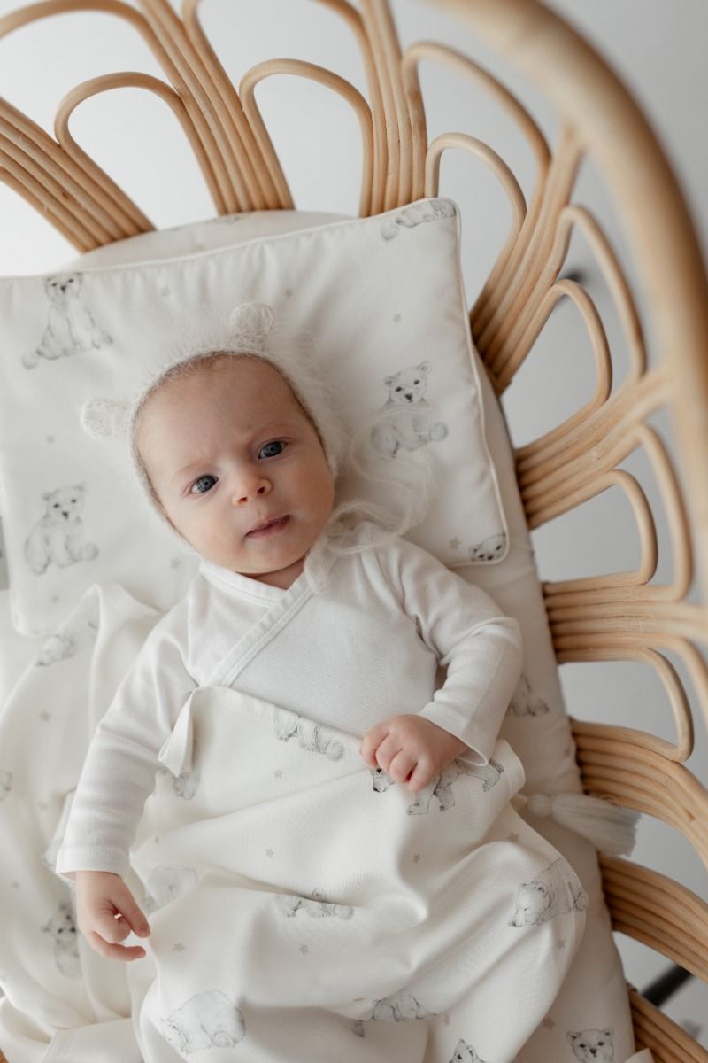 Bamboo swaddle blanket 100x120 - little bears - MY MEMI