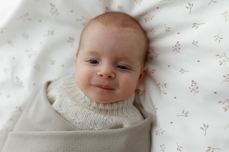 Bamboo swaddle blanket 100x120 - twigs - MY MEMI