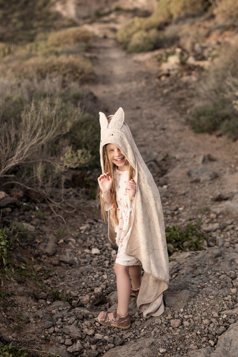 Bamboo Towel Light Grey - rabbit MY MEMI