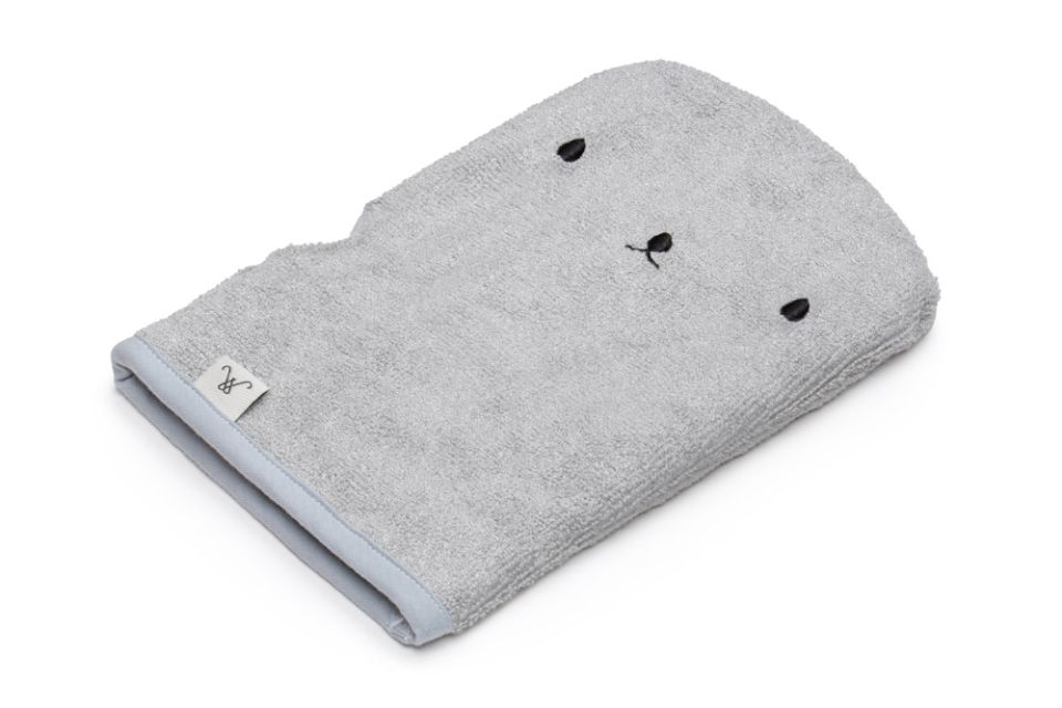 Bamboo Wash Glove Light Grey MY MEMI