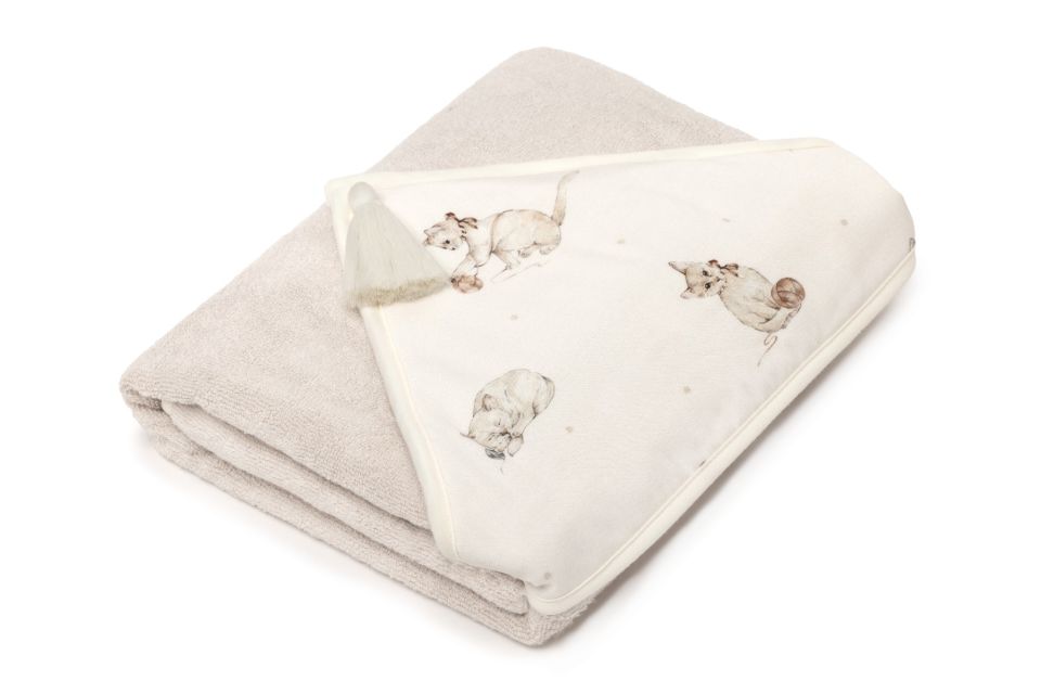 Bamboo big towel- kittens - MY MEMI