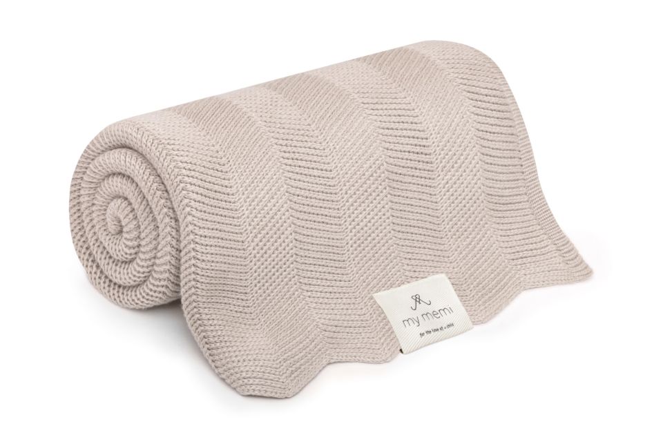 Bamboo blanket light beige 80x100 - fir MY MEMI