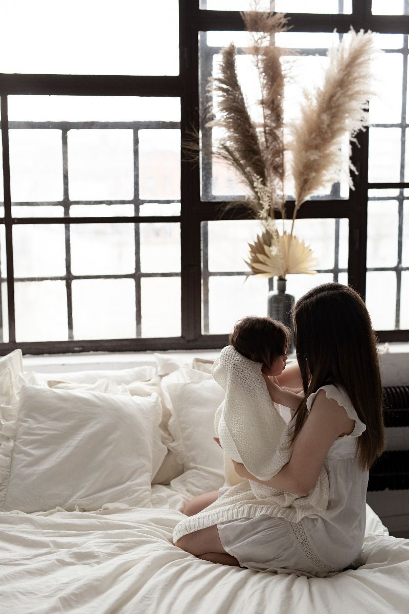 Bamboo Blanket 80x100 cream - chain MY MEMI