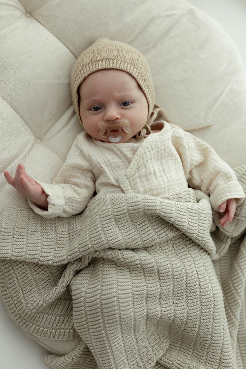 Bamboo Blanket 80x100 Light Beige - Vini