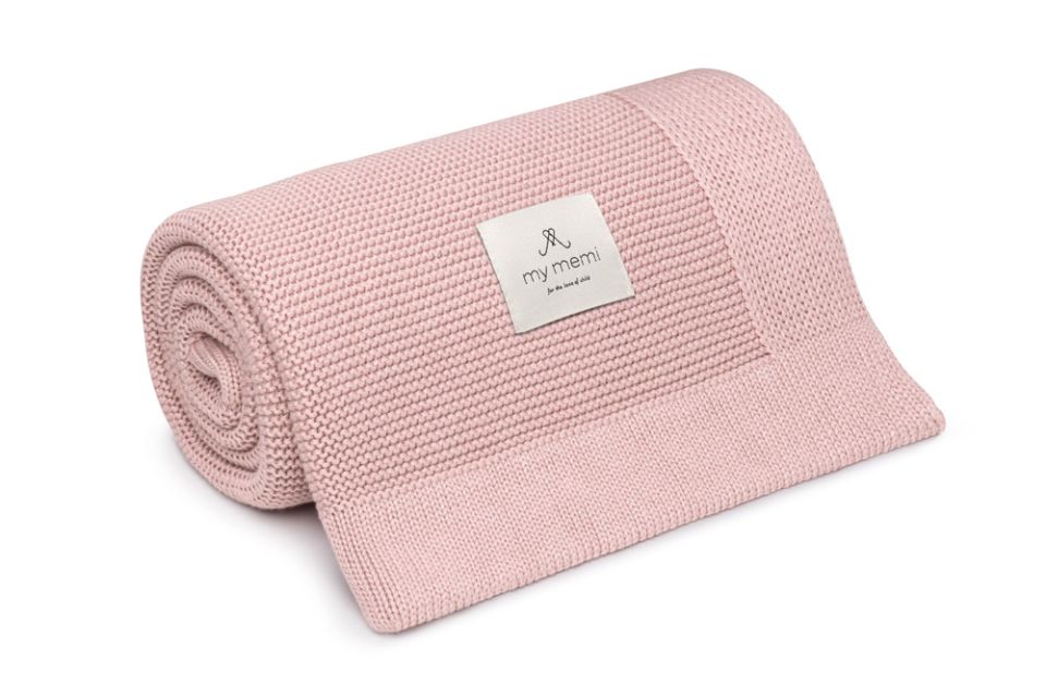 Bamboo Blanket 80x100 Powder Pink - classic MY MEMI