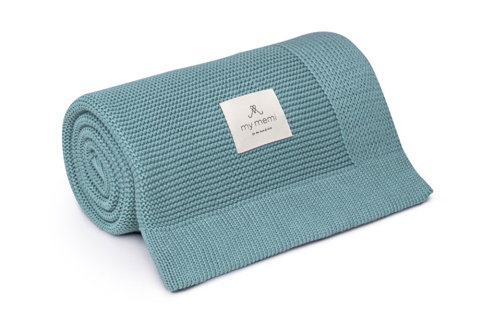 Bamboo Blanket 80x100 Teal - classic MY MEMI