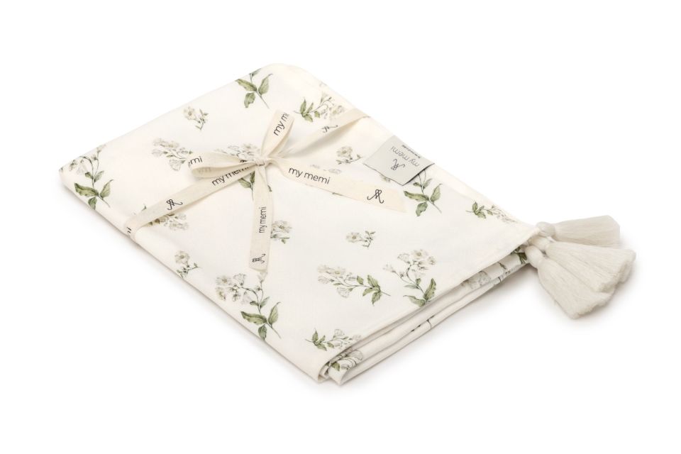 Bamboo swaddle blanket 100x120 - bells - MY MEMI
