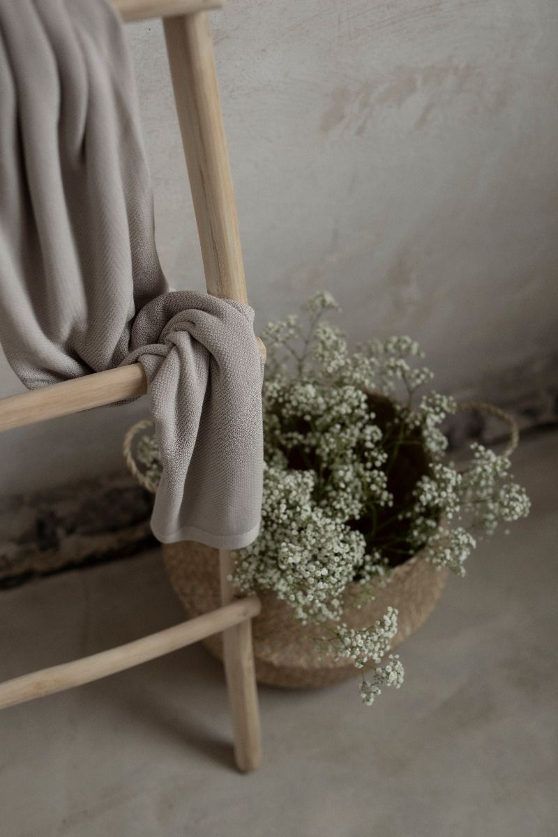 Bamboo Swaddle Blanket / Light Blanket with Silver Ions 100x100 Cream MY MEMI