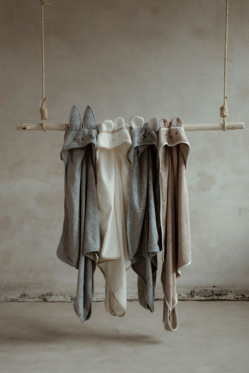 Bamboo Towel Beige - bear MY MEMI
