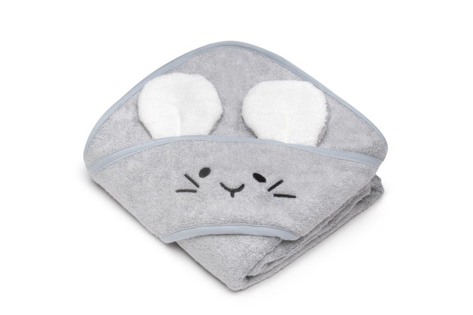 Bamboo Towel Light Grey - mouse MY MEMI