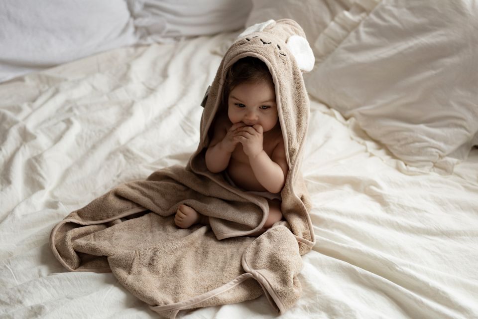 Bamboo Towel Beige - mouse MY MEMI