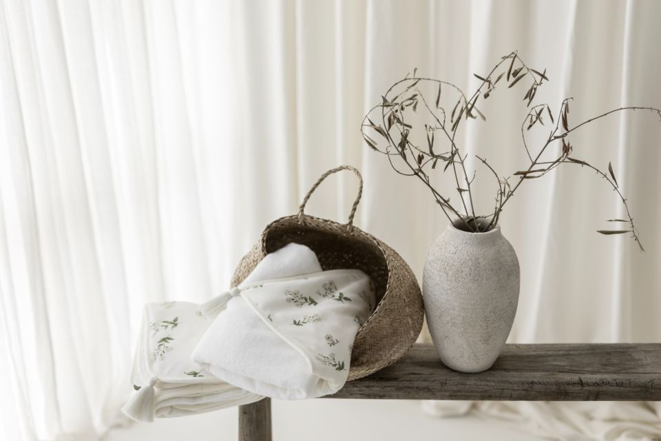 Bamboo swaddle blanket 100x120 - bells - MY MEMI