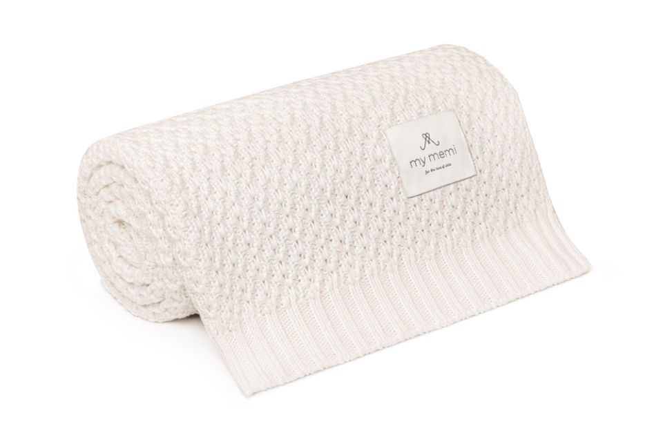 Bamboo Blanket 80x100 cream - chain MY MEMI