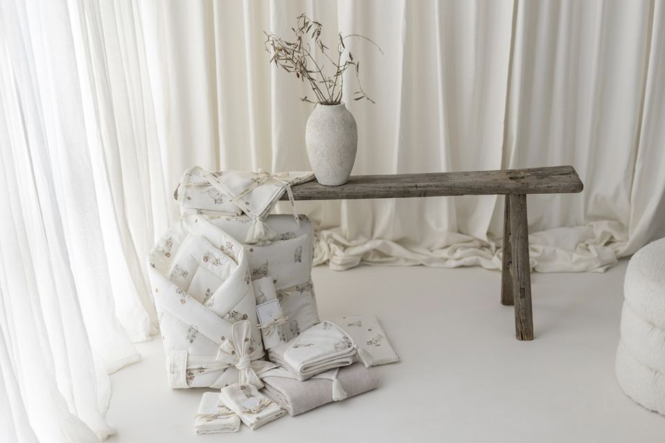 Bamboo muslin swaddle 120x120 - kittens - MY MEMI