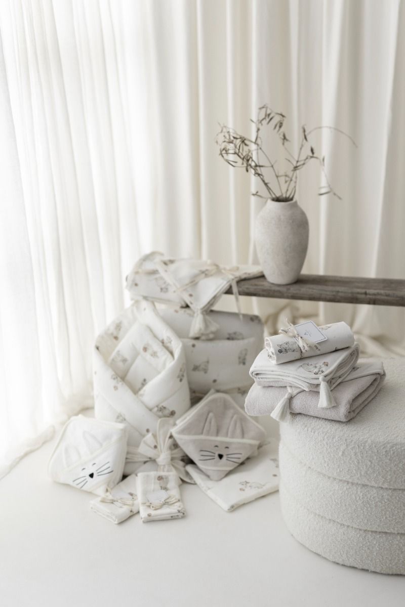 Bamboo muslin swaddle 120x120 - kittens - MY MEMI