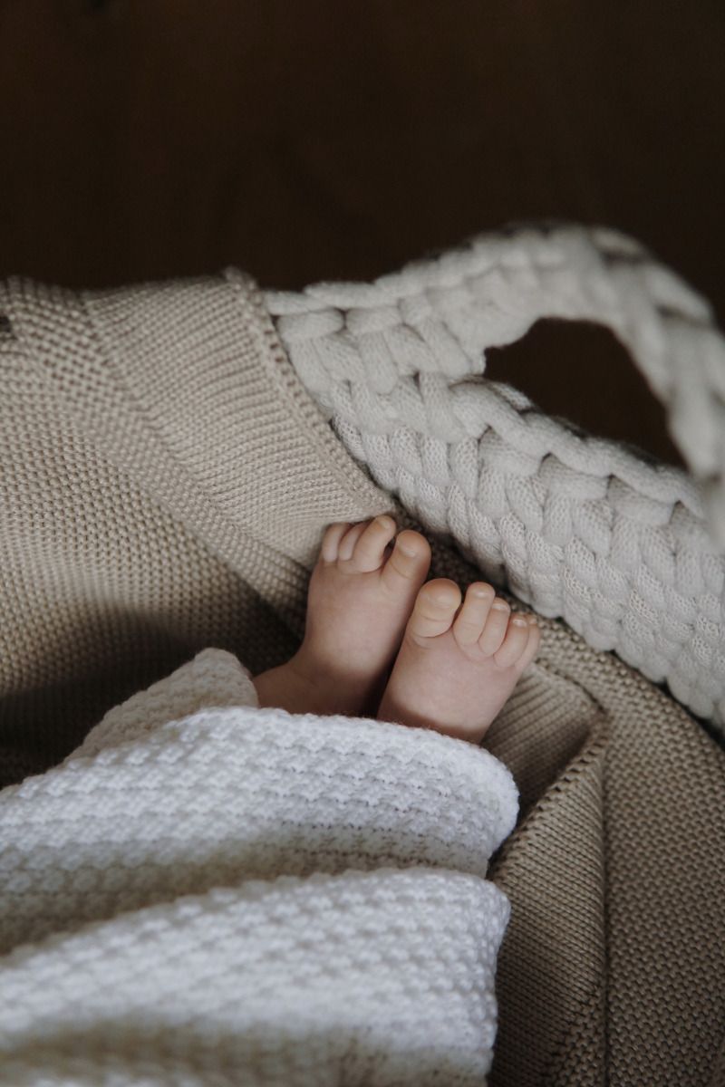 100% Natural Merino Wool Blanket Cream - Premium Collection MY MEMI