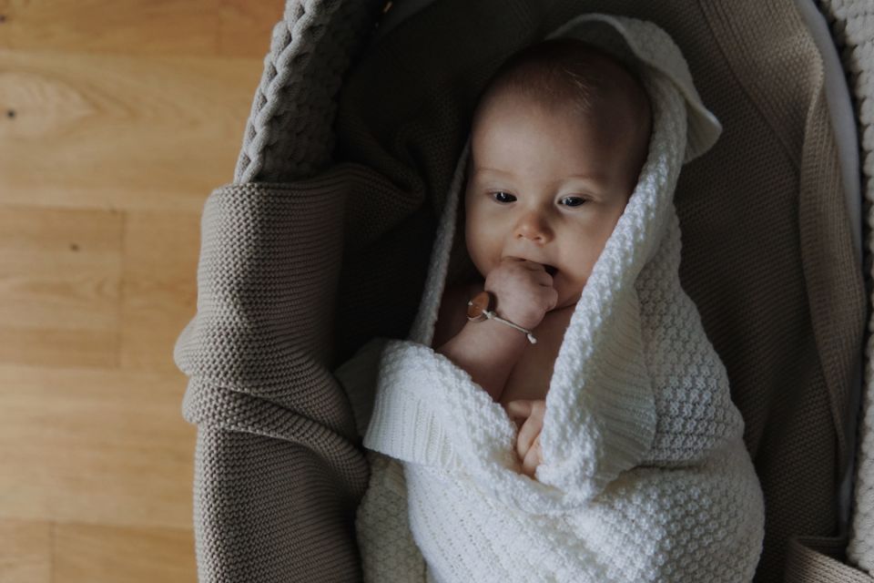 100% Natural Merino Wool Blanket Cream - Premium Collection MY MEMI