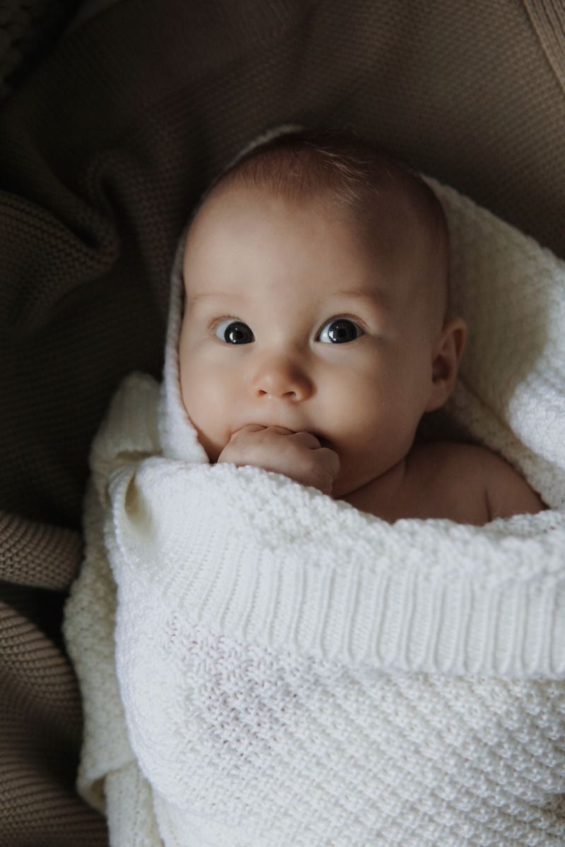 100% Natural Merino Wool Blanket Cream - Premium Collection MY MEMI