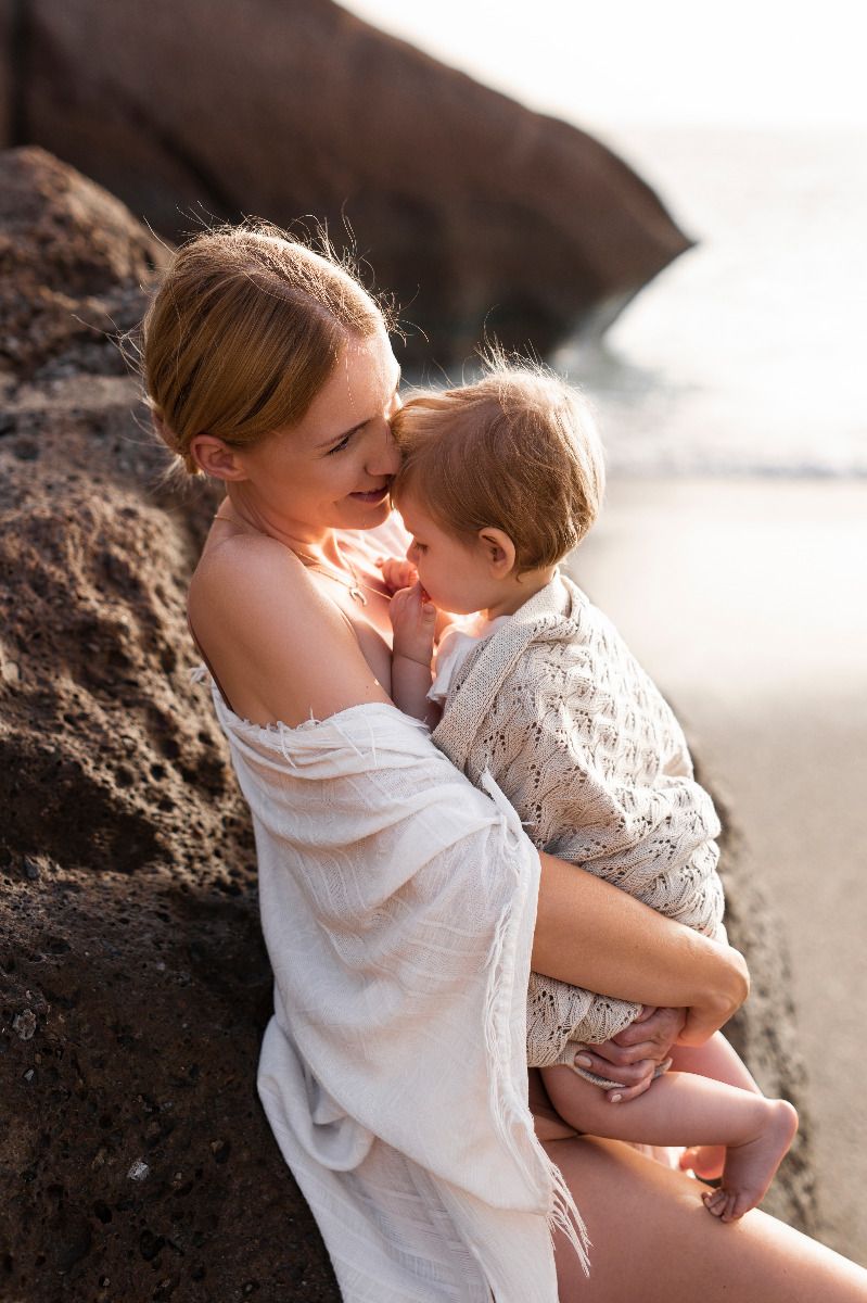 Openwork Bamboo Blanket 80x100 Light Beige MY MEMI