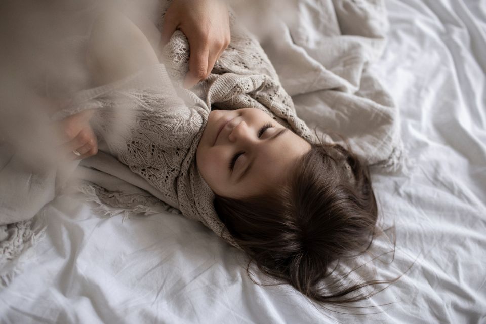 Openwork Bamboo Blanket 80x100 Cream MY MEMI