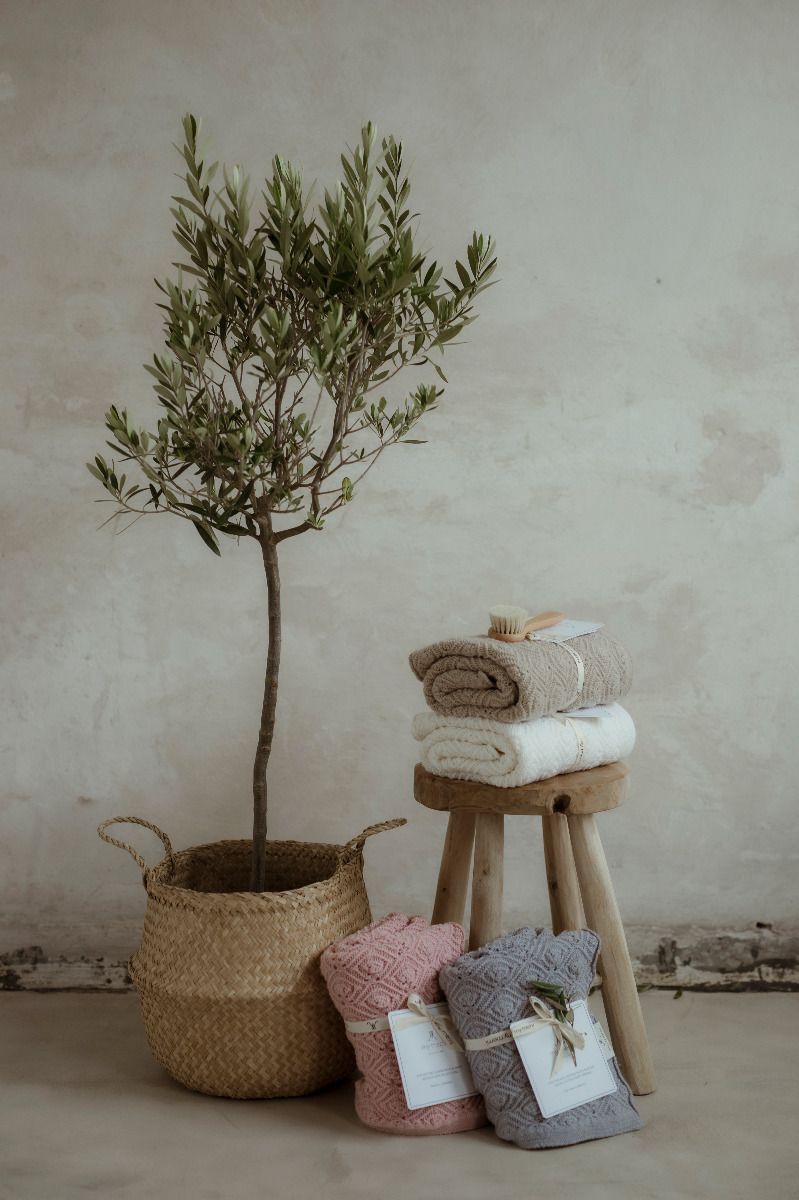 100% Natural Merino Wool Blanket Grey Pearl - Premium Collection - MY MEMI