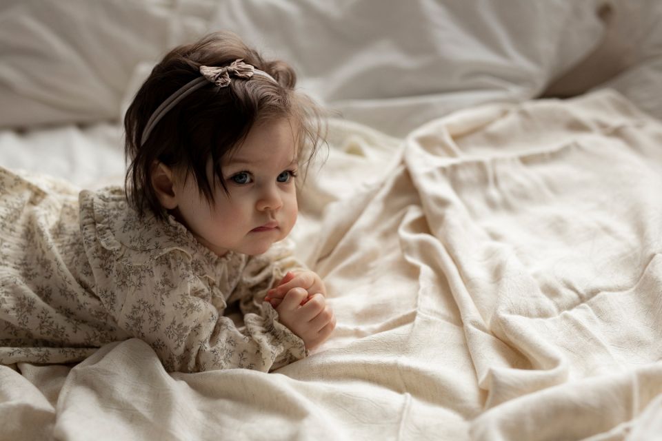 Bamboo-Linen Swaddle Blanket 75x100 Ultra Soft MY MEMI