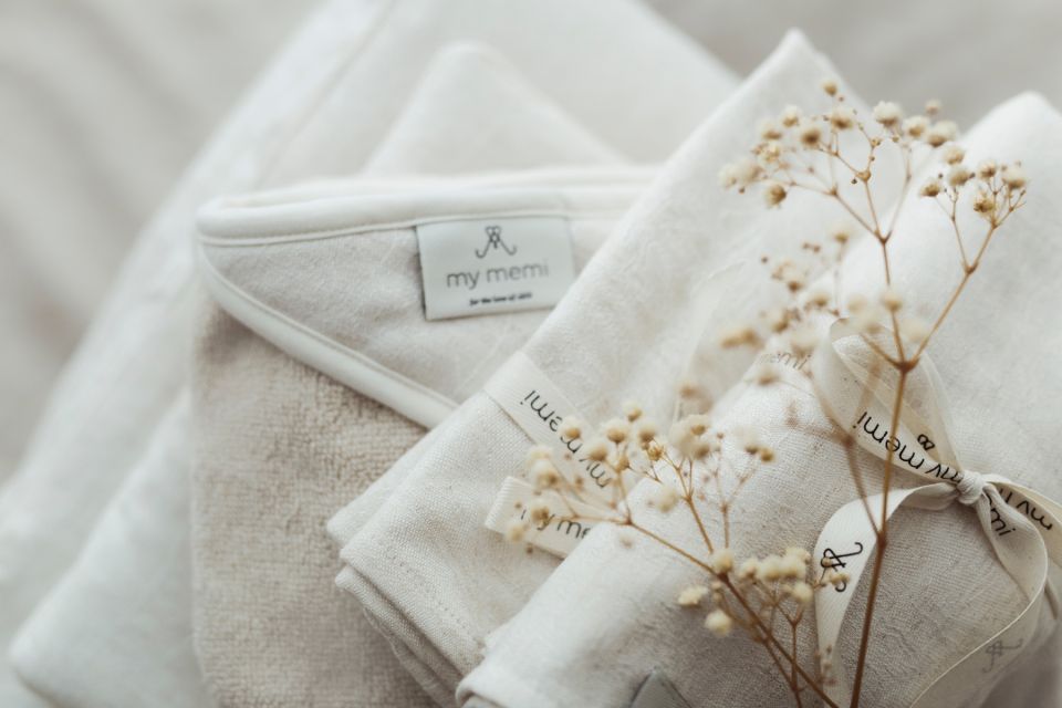 Bamboo- Linen Swaddle Blanket 100x120 Ultra Soft MY MEMI