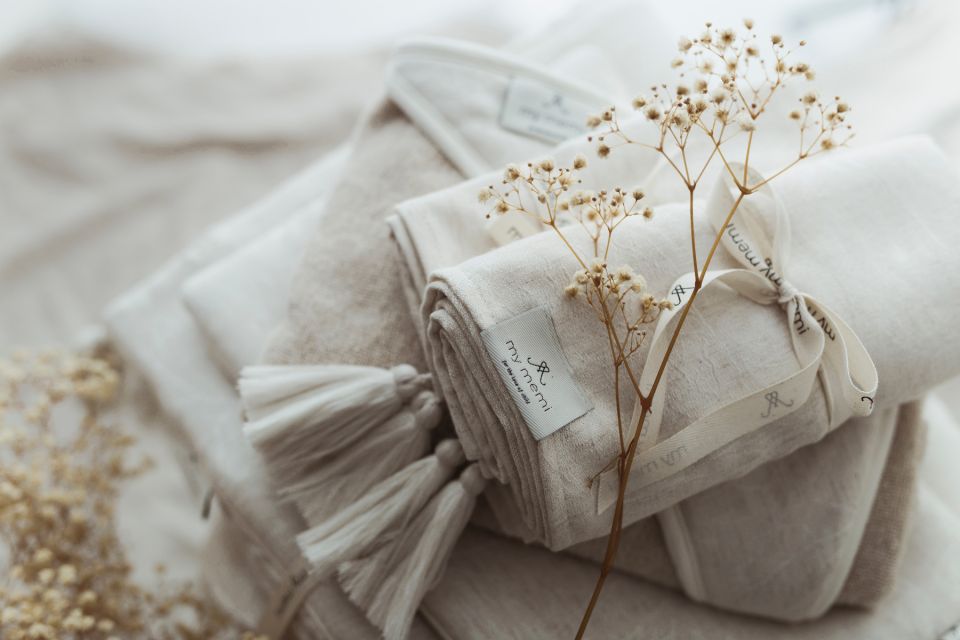 Bamboo-Linen Swaddle Blanket 75x100 Ultra Soft MY MEMI