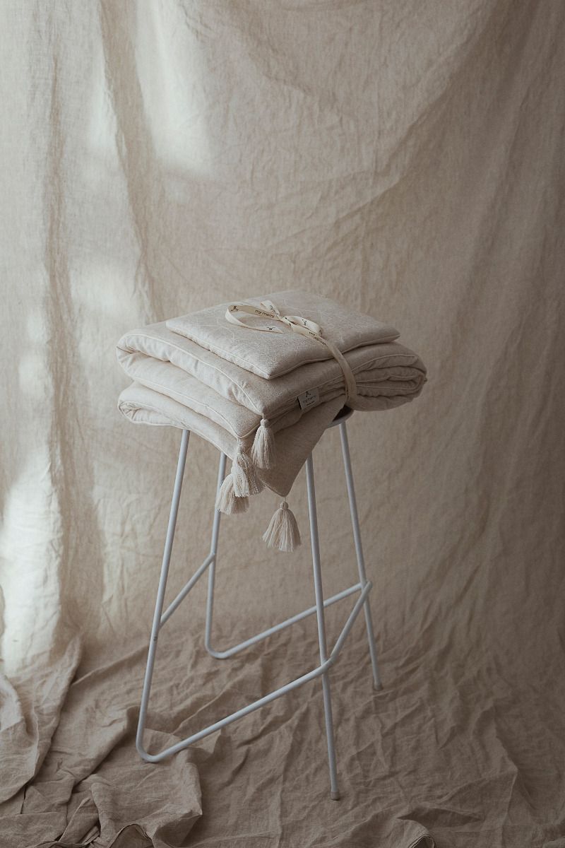 Bamboo-Linen Swaddle Blanket 75x100 Ultra Soft MY MEMI