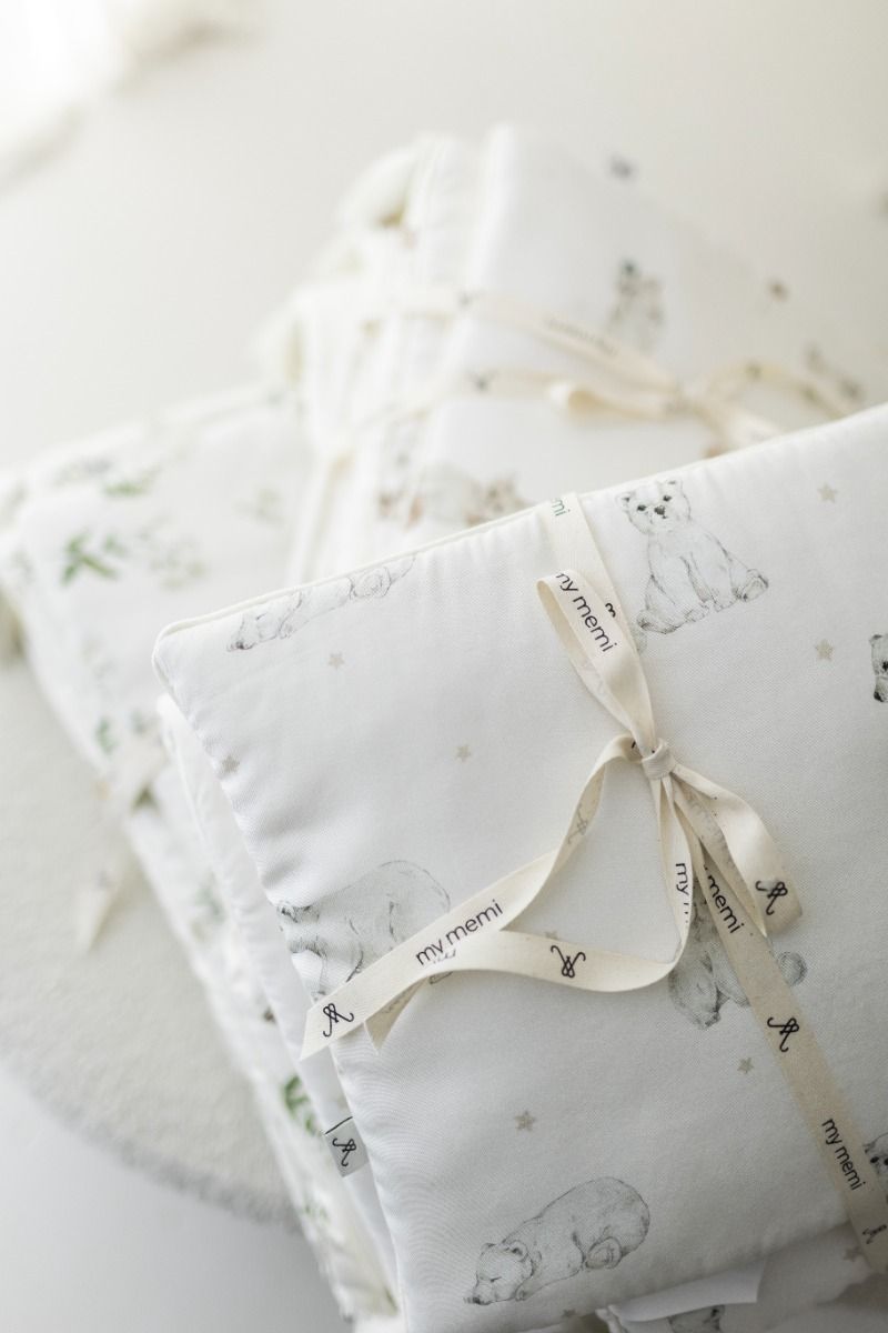 Bamboo bedding with filling 75x95 - little bears - MY MEMI