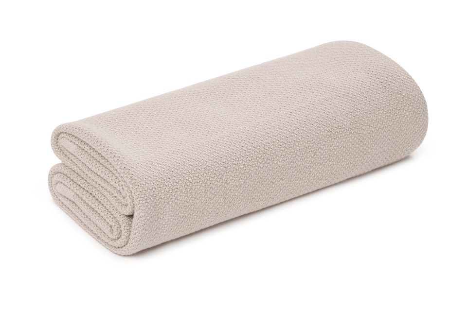 Bamboo Swaddle Blanket / Light Blanket with Silver Ions 100x100 Light Beige MY MEMI