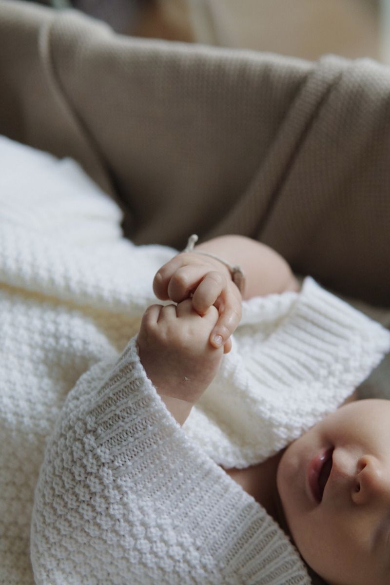 100% Natural Merino Wool Blanket Cream - Premium Collection MY MEMI