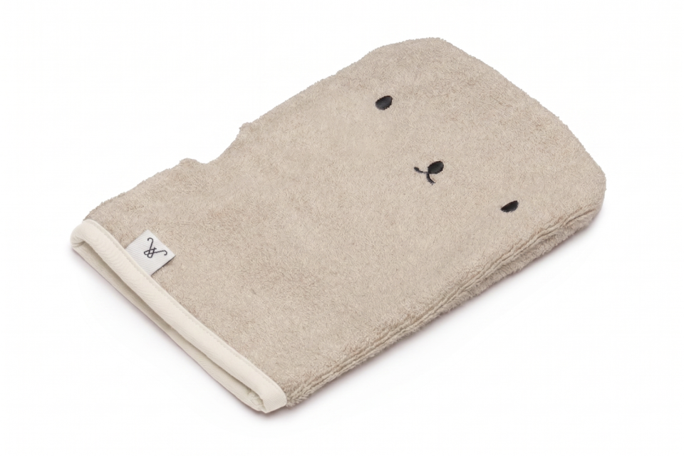 Bamboo Wash Glove Beige
