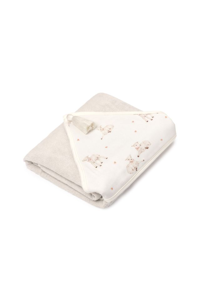 Bamboo big towel - little sheeps
