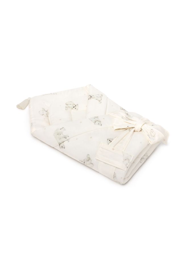 2in1 bamboo baby horn/bedding - little bears