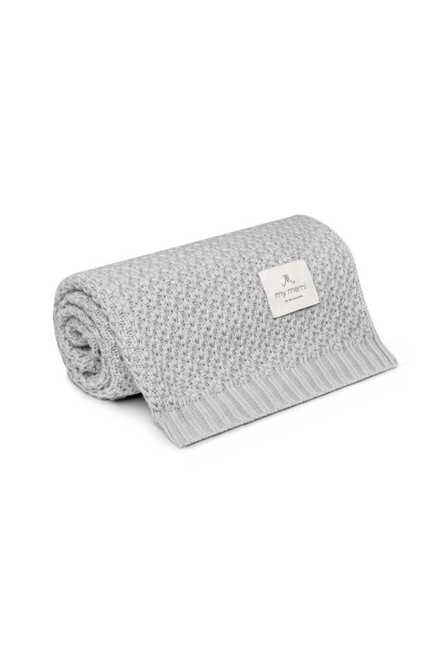 Bamboo Blanket 80x100 light grey - chain