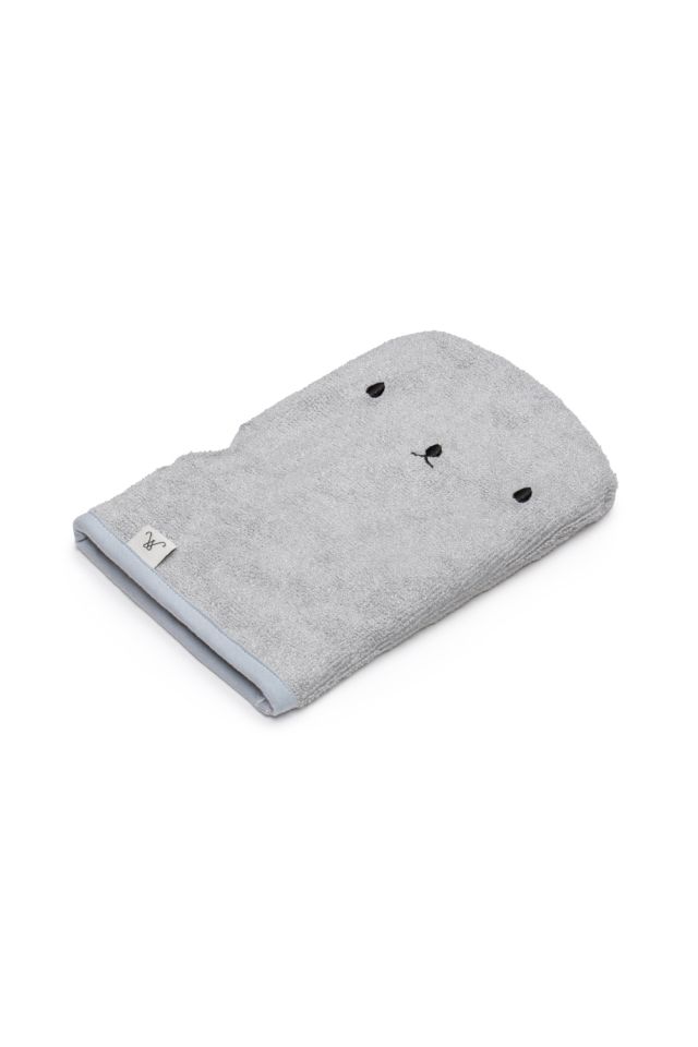 Bamboo Wash Glove Light Grey