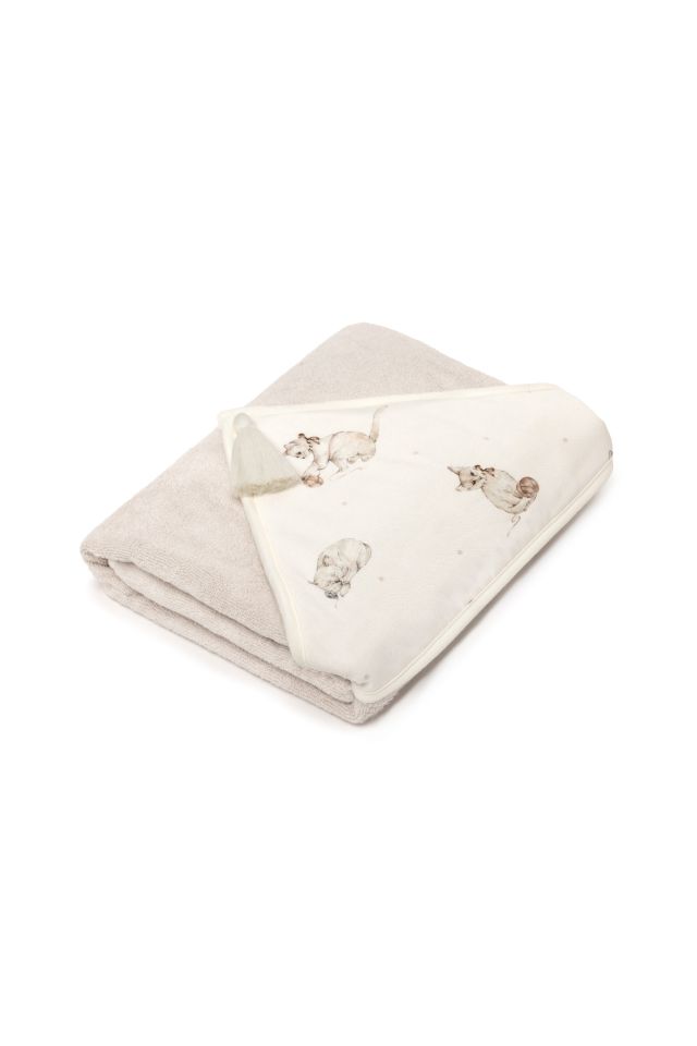 Bamboo big towel- kittens