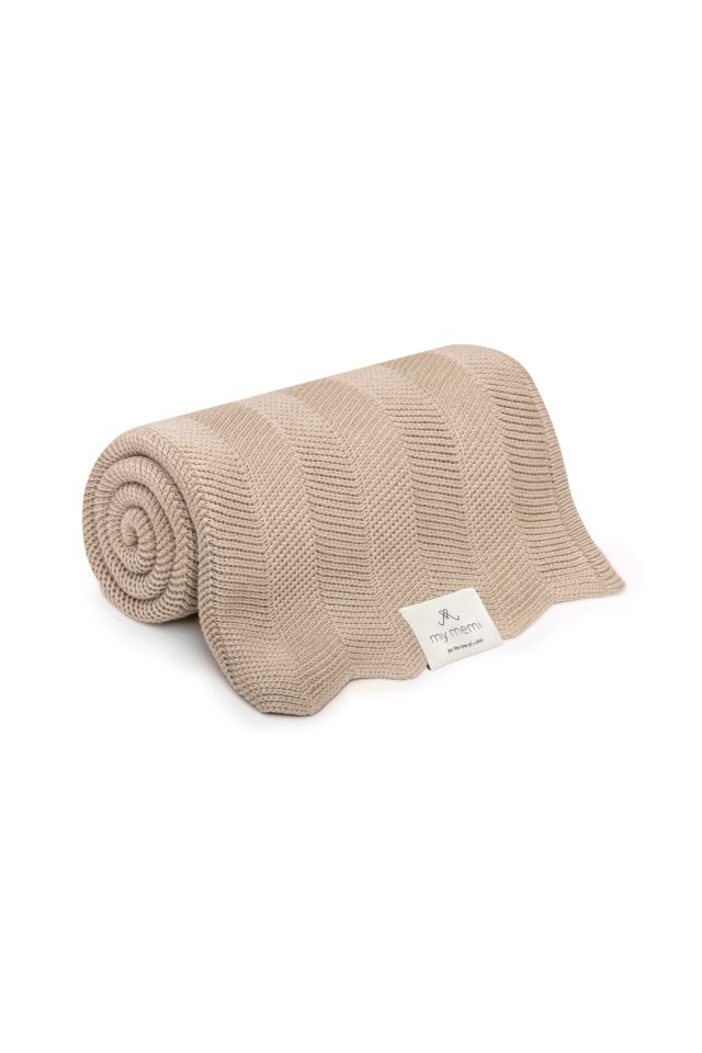 Bamboo blanket beige 80x100 - fir