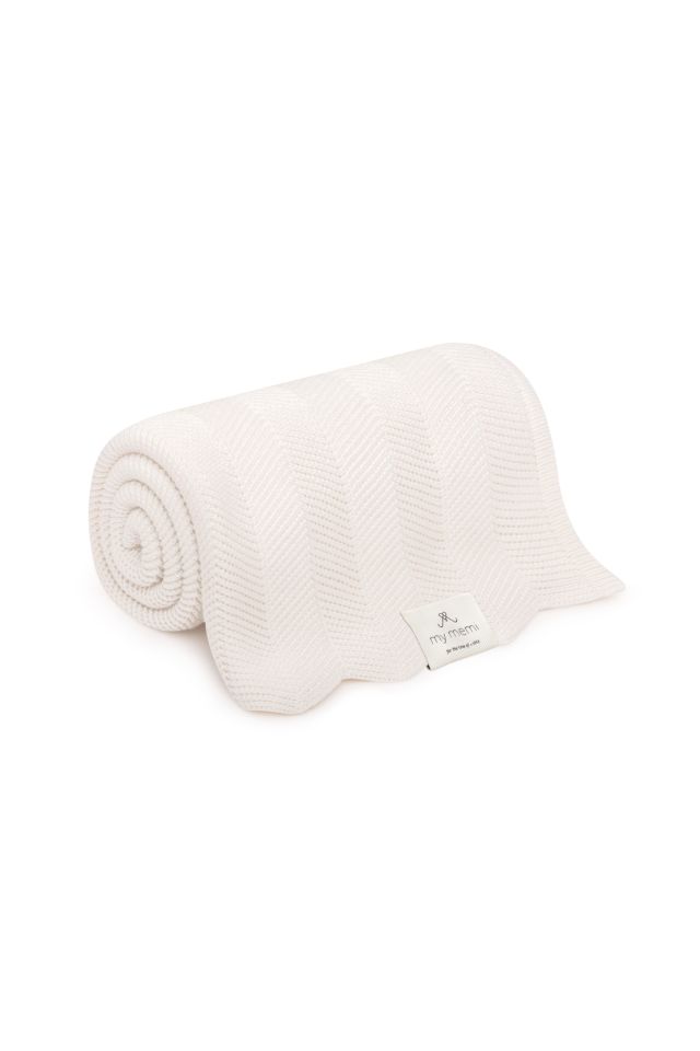 Bamboo blanket cream 80x100 – fir