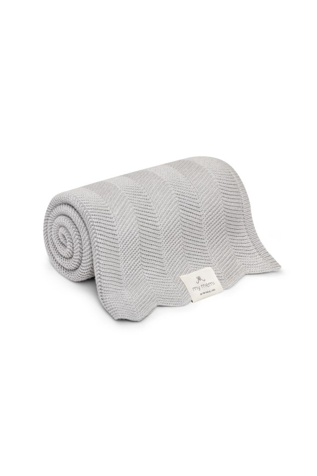 Bamboo blanket light grey 80x100 - fir