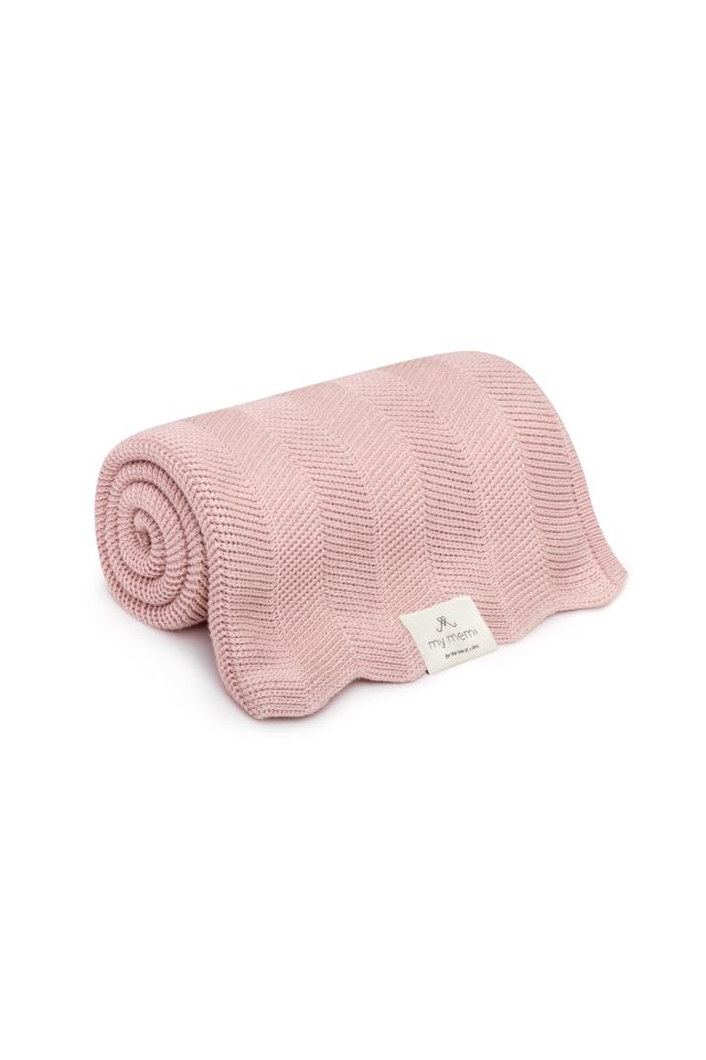 Bamboo blanket powder pink 80x100 – fir