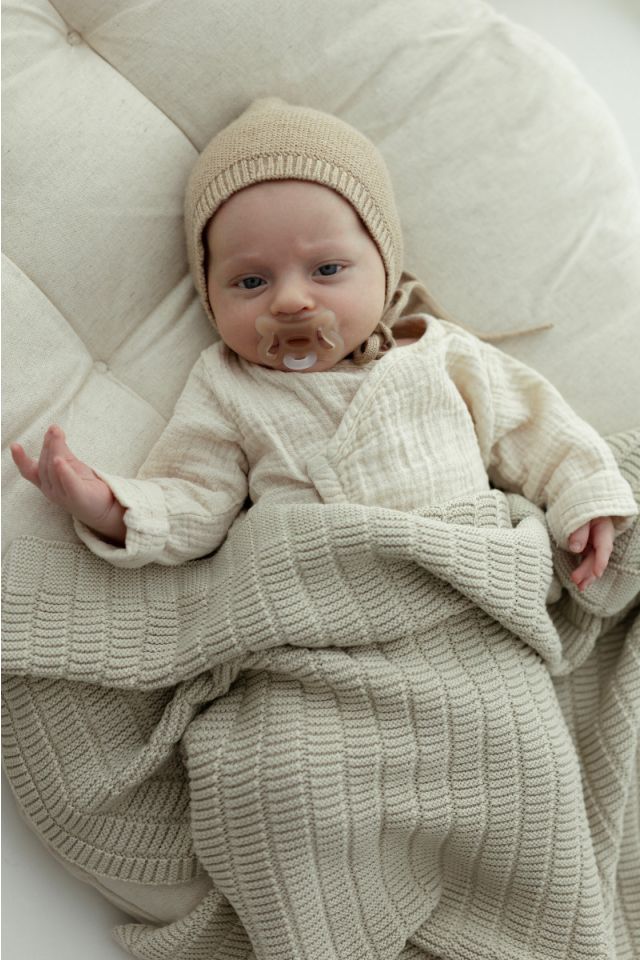 Bamboo Blanket 80x100 Light Beige - Vini