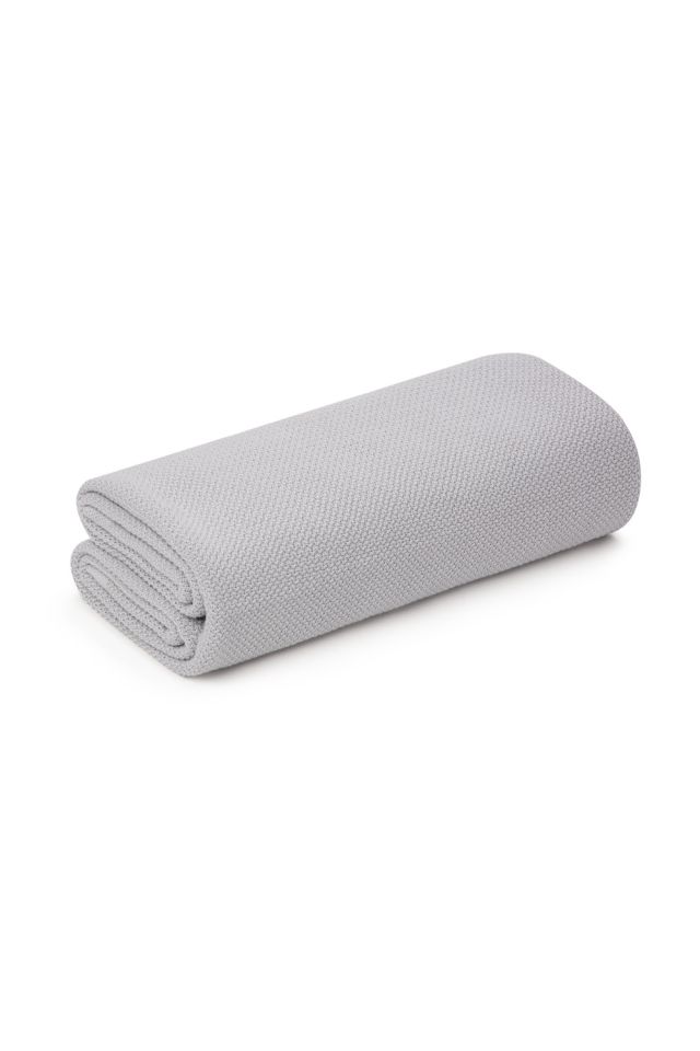Bamboo Swaddle Blanket / Light Blanket with Silver Ions 100x100 Light Grey